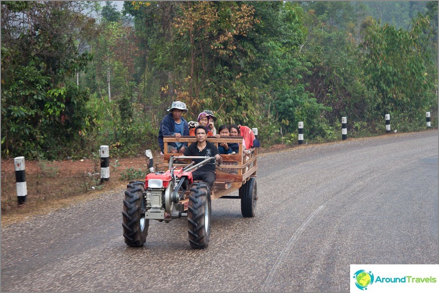 On the roads of Laos