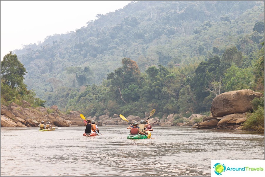 From Vang Vieng to Ventyana on a kayak