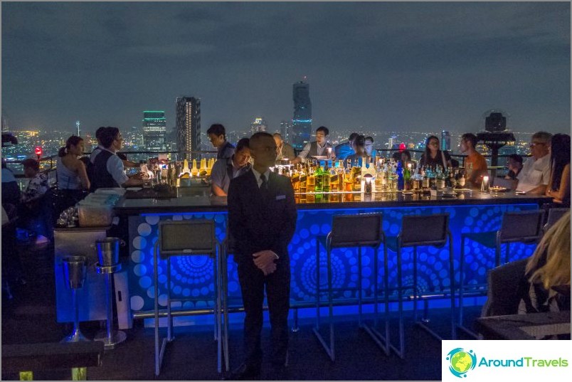 Vertigo Bar and Restaurant on the roof of the Banyan Tree Bangkok hotel - 61st floor