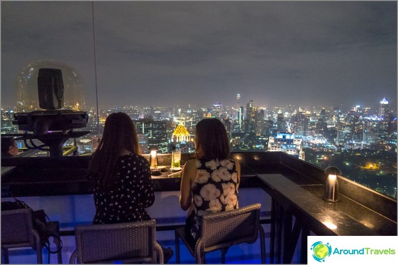 Vertigo Bar and Restaurant on the roof of the Banyan Tree Bangkok hotel - 61st floor