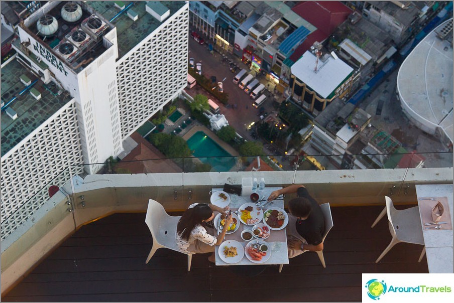 One of the restaurants Bayok Sky at a height