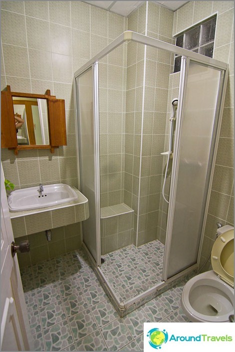 Toilet and shower Toilet and shower