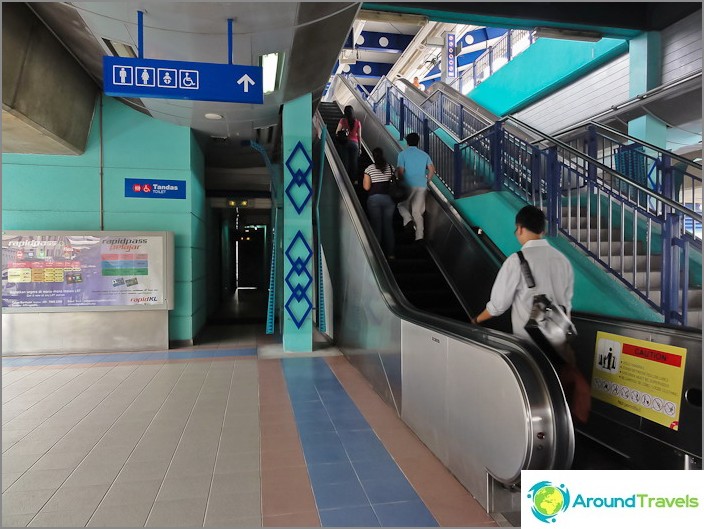 Toilet at the LRT station in Kuala Lumpur metro