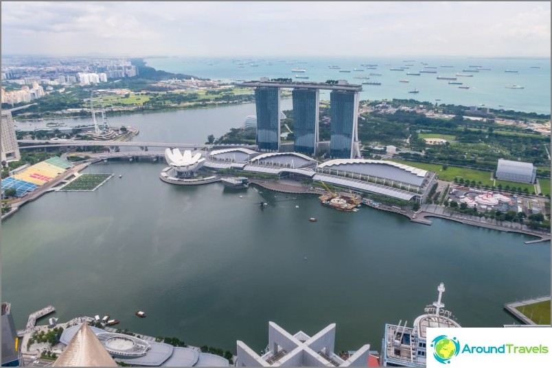 The Marina Bay Sands observation platform in Singapore is the most famous
