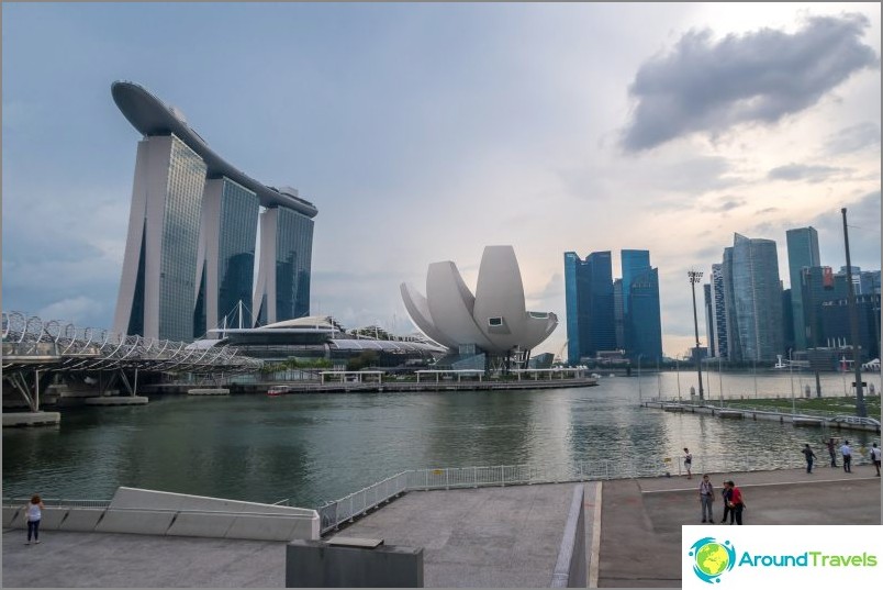 The Marina Bay Sands observation platform in Singapore is the most famous