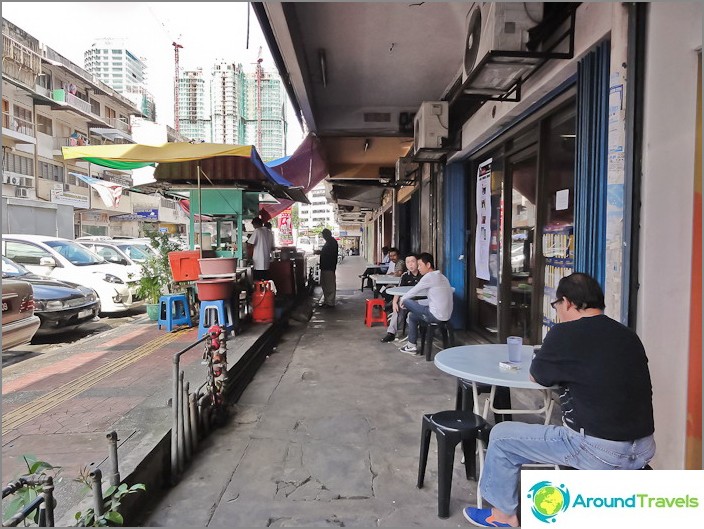 Cafe on the streets of Kuala Lumpur