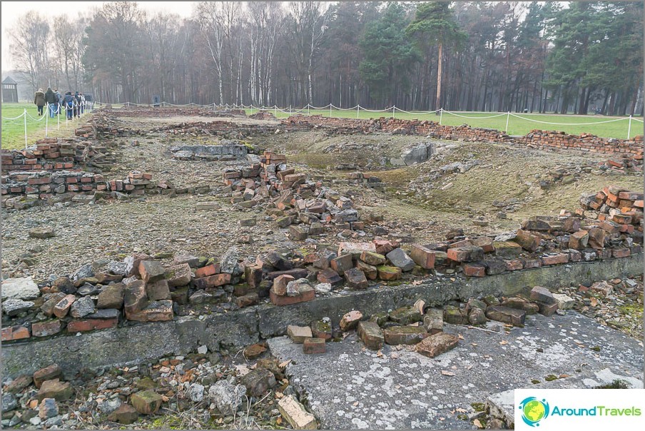 Ruins of another crematorium in Auschwitz-Birkenau