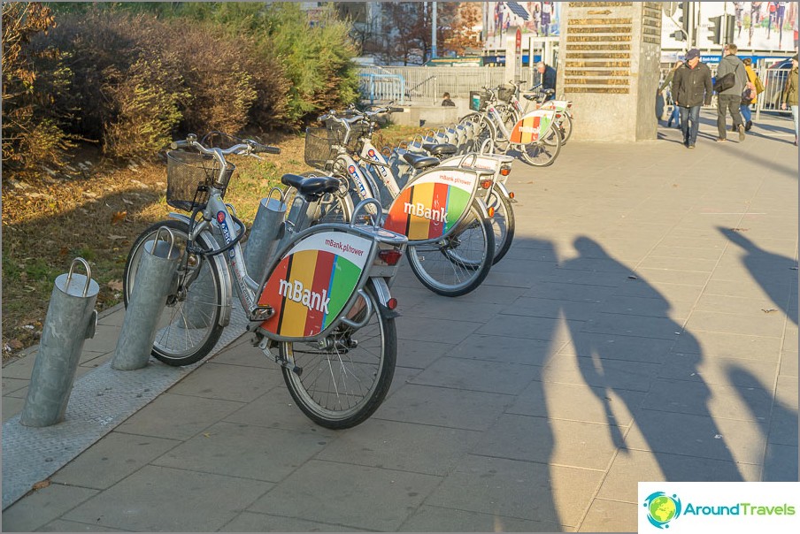 Bicycle rental in Warsaw