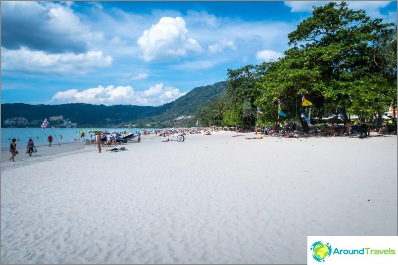 Patong Beach in Phuket - the noisiest