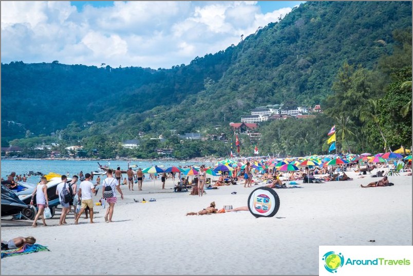 Patong Beach, the central part