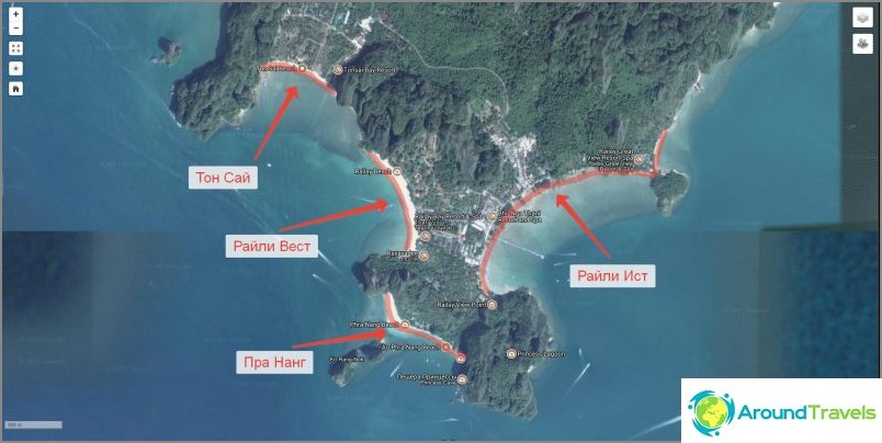 Riley beaches map