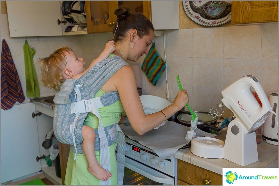 Doing household chores together is more fun :)