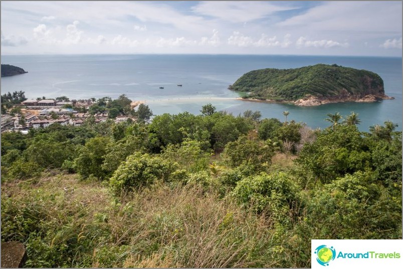 View of the sand bar from the viewpoint