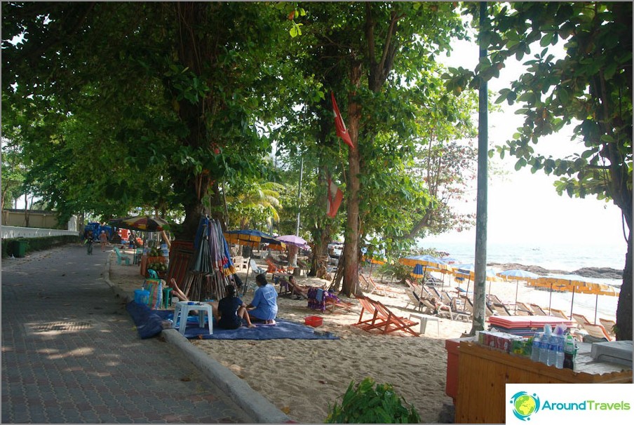 Path along the beach