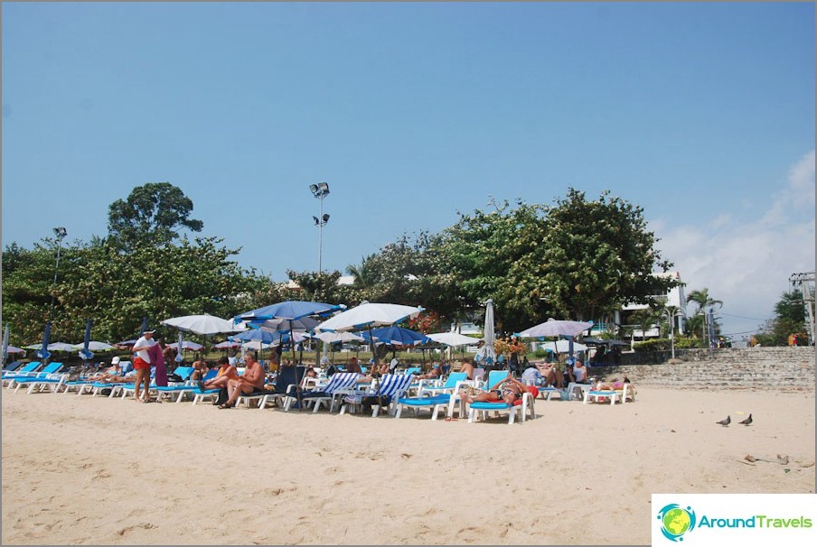 Central part of the beach