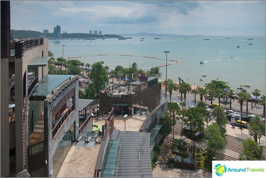 View of Pattaya Beach from Central Festival Shopping Center
