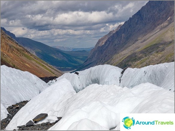 Mountain Altai. Glacier Maashey. photo Boris Volchek. Mountain Altai. Glacier Maashey. photo Boris Volchek.