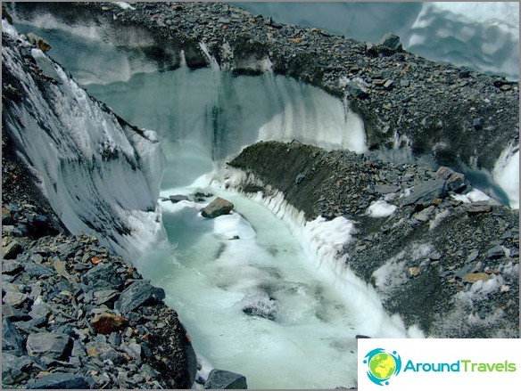 Mountain Altai. Glacier Maashey. Mountain Altai. Glacier Maashey.