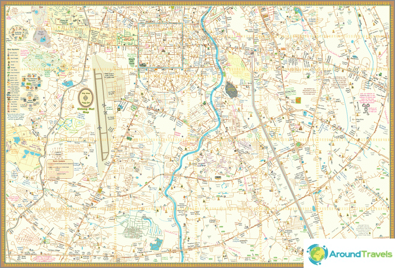 Map of Chiang Mai southern part of the city