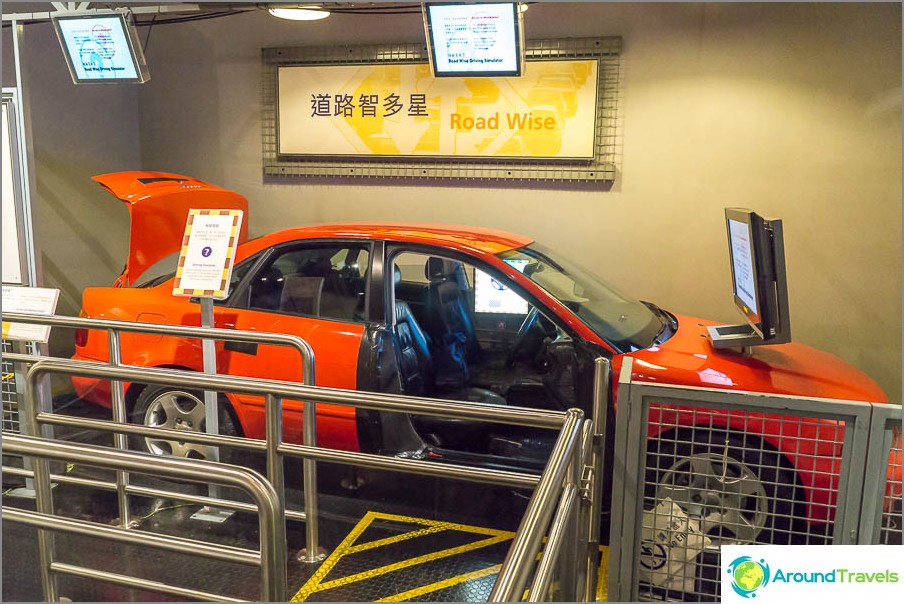 Auto simulator in a real car