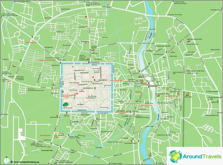 Chiang Mai map for general presentation