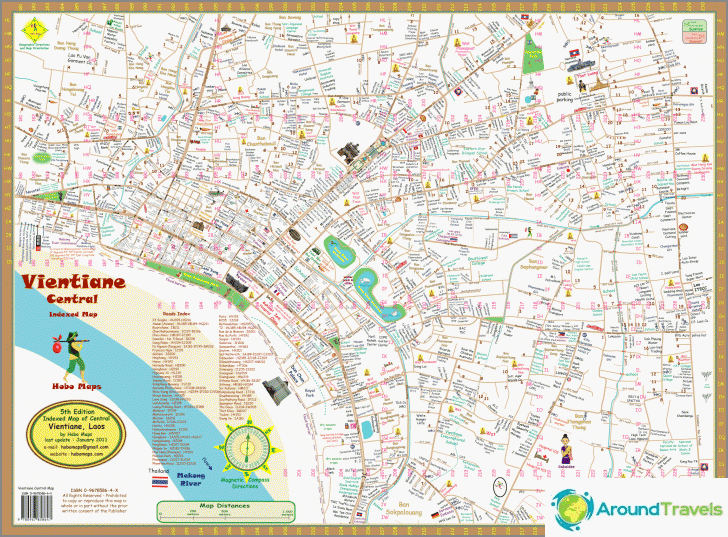 Vientiane Core Map