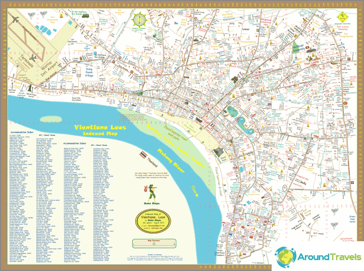 Vientiane Map - Entire City