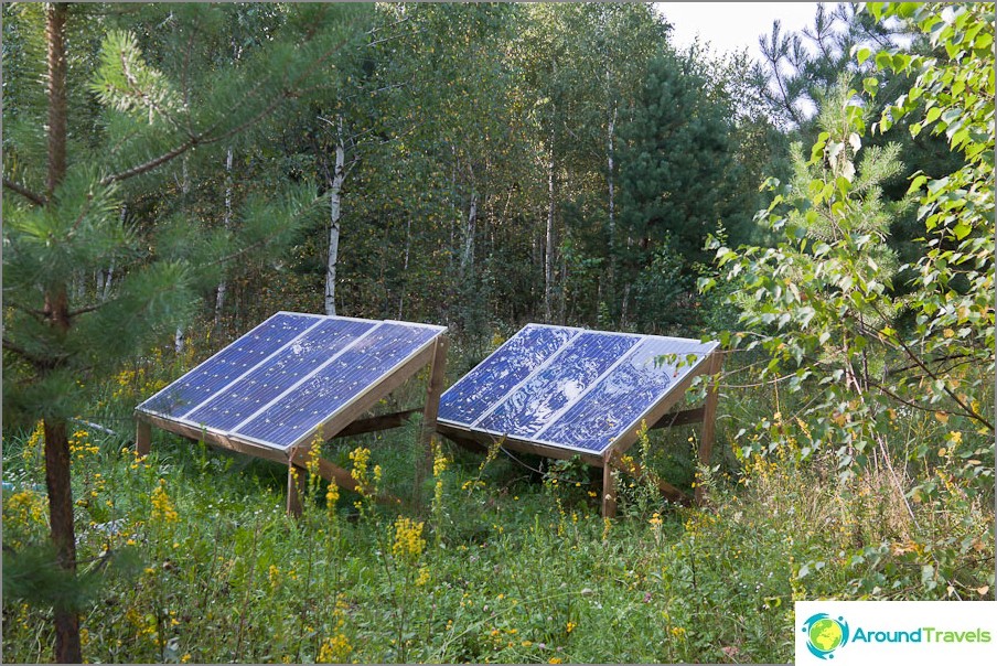 Solar panels for electricity