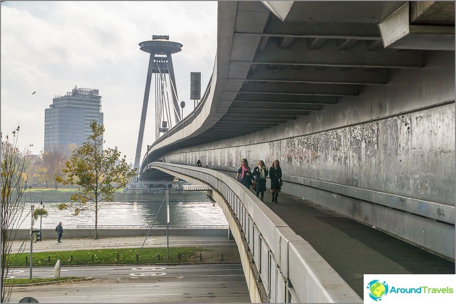 SNP Bridge in Bratislava