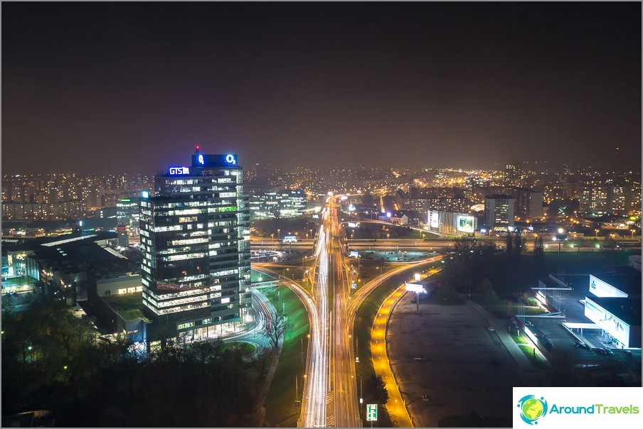 View from the lookout towards the sleeping area Petrzalka