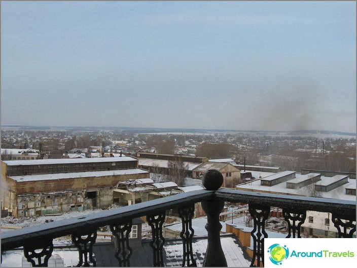 View of Nevyansk from the sloping tower