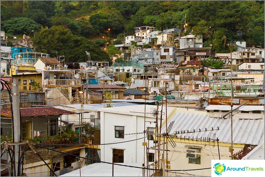 The village of Pok Fu Village in the south of Hong Kong Island