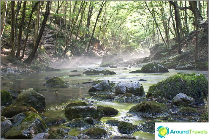 The Grand Canyon of Crimea at the very beginning. The Grand Canyon of Crimea at the very beginning.