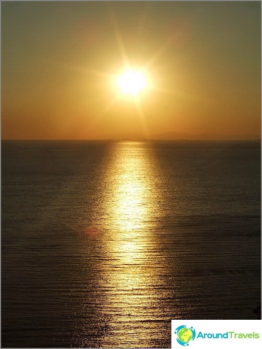 Sunset on the Black Sea.