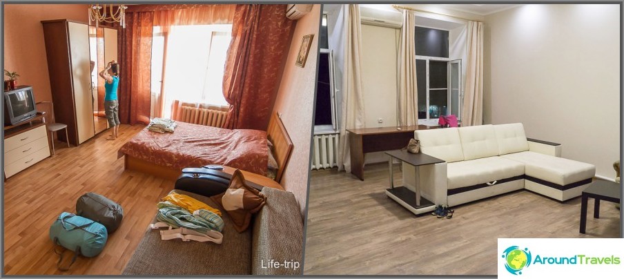 Apartments, where we stayed in Voronezh and Rostov