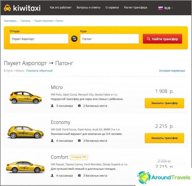 Taxi in Phuket - my review of the Kiwitaxi transfer