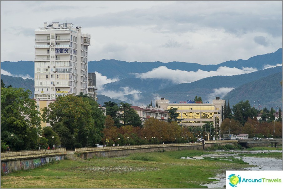 Sochi, view of the mountains