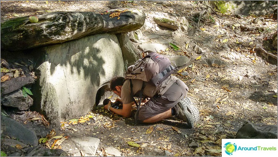 Fotkayu dolmen from within