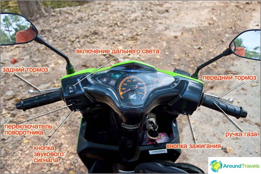 Motobike controls