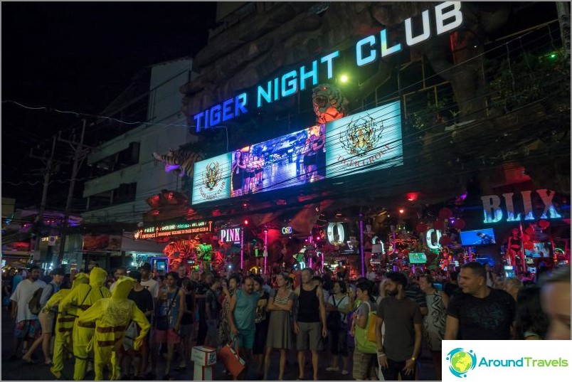 Bangla Road in Phuket - Patong Street with clubs and prostitutes