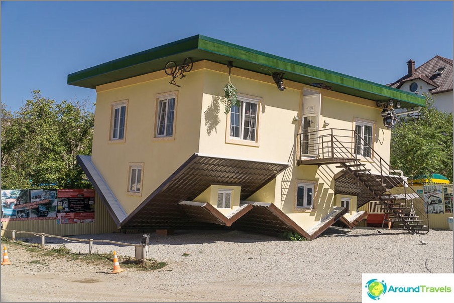 House upside down in Kabardinka