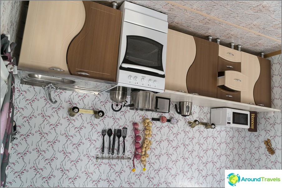 Kitchen in an upside down house is quite real