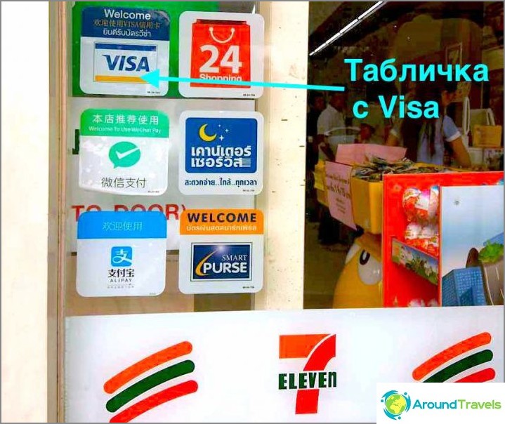 In the 7-eleven minimarkets accept VISA bank cards