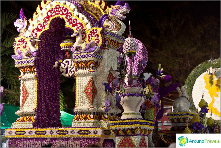 Thailand Flower Festival, parade carts