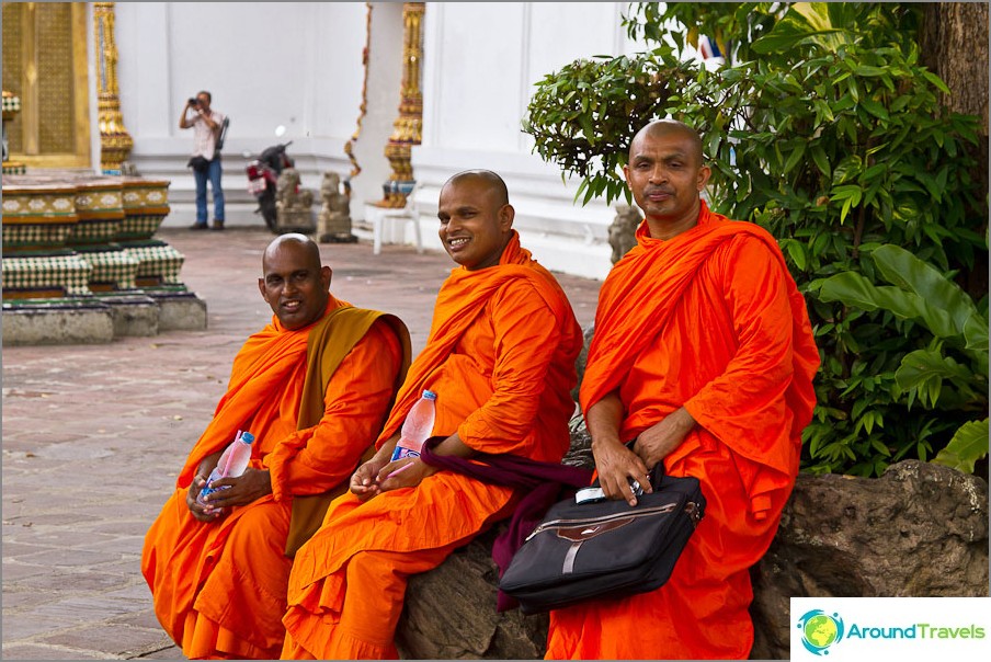Monks don't mind taking photos
