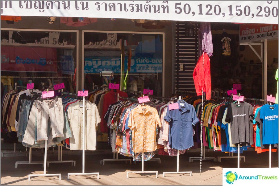 How much is clothing in Thailand
