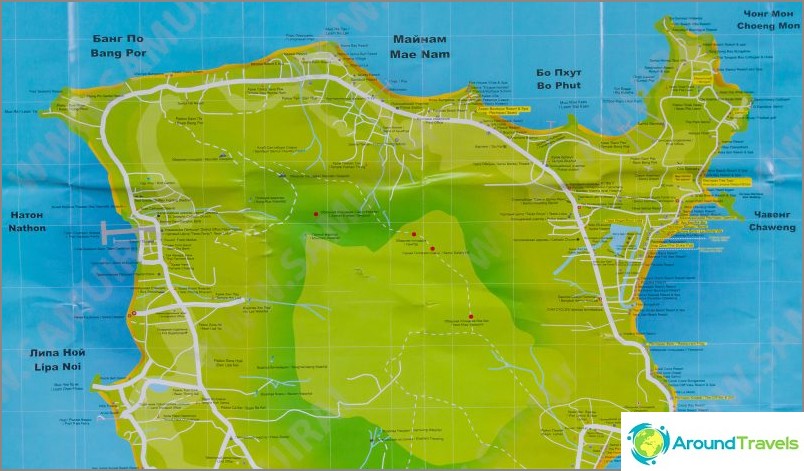 Map of Samui North