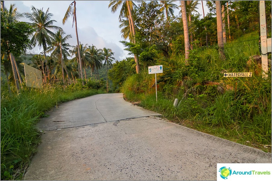 Road to waterfall