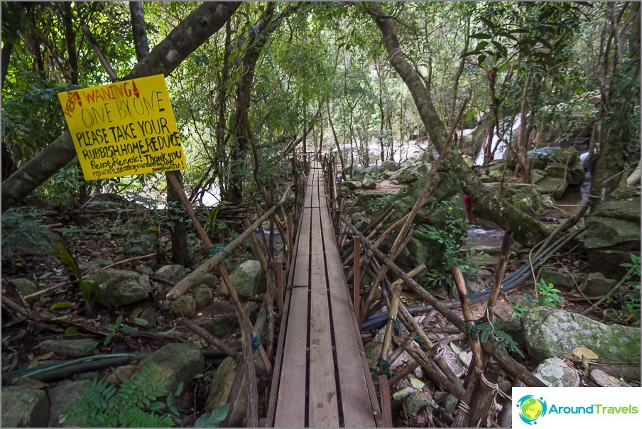 Follow the walkways and signs.