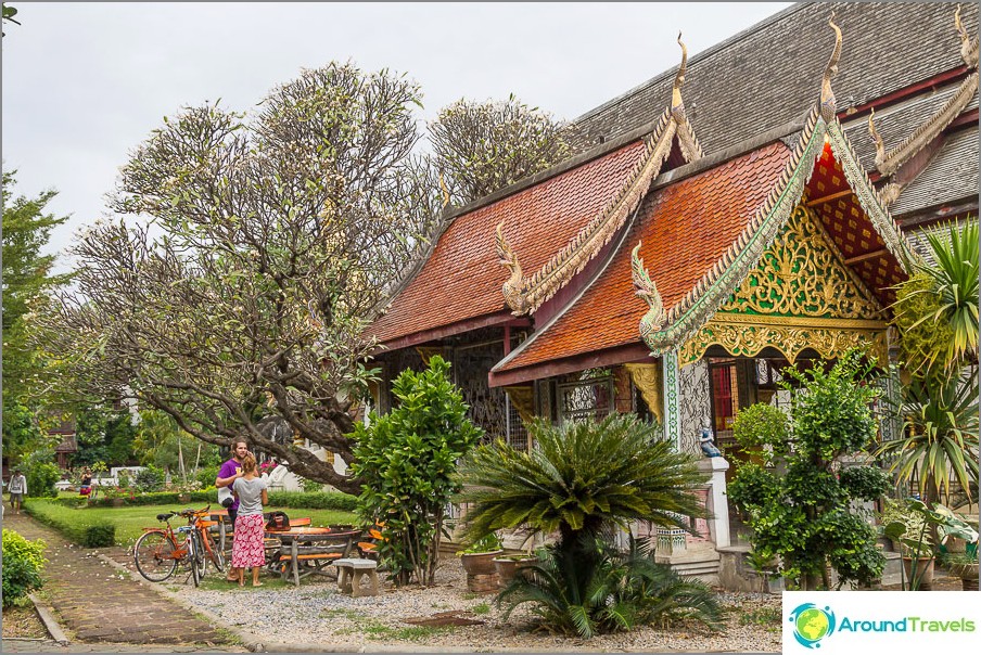 Near Wat Chiang Man is very green